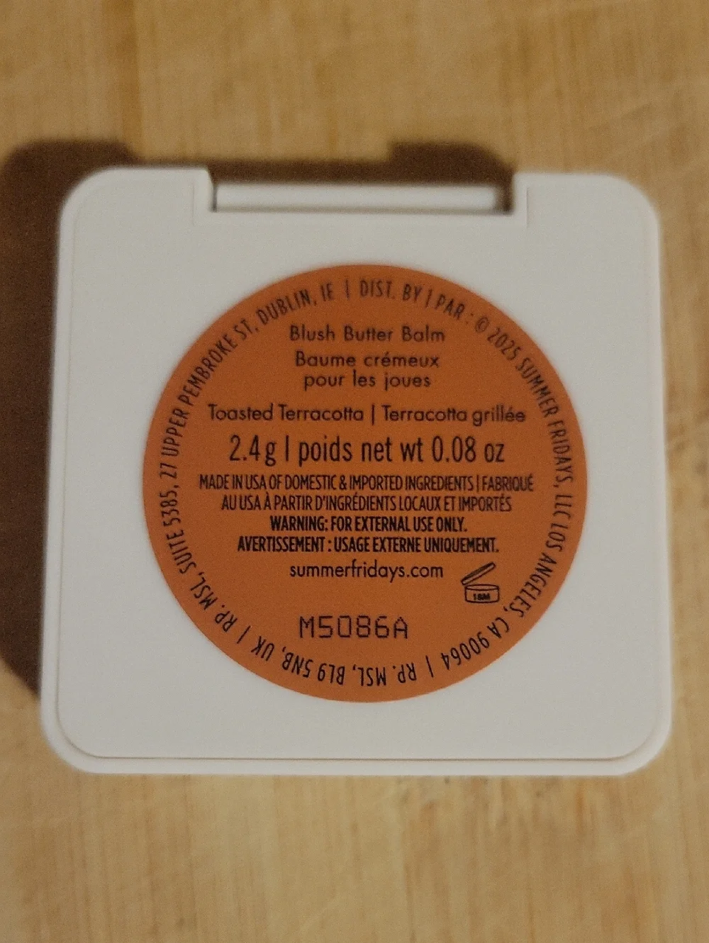Summer Fridays~ Blush Butter Balm~ Toasted Terracotta